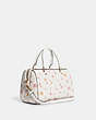 COACH®,ROWAN SATCHEL IN SIGNATURE CANVAS WITH MYSTICAL FLORAL PRINT,Gold/Chalk Multi,Angle View