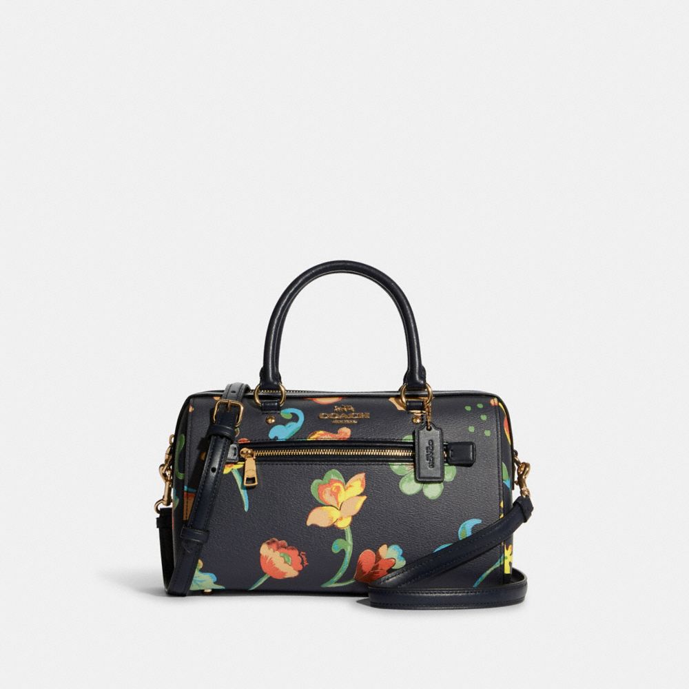 COACH® Outlet  Rowan Satchel With Dandelion Floral Print