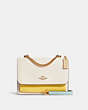 COACH®,KLARE CROSSBODY BAG IN COLORBLOCK,Medium,Gold/Chalk Multi,Front View