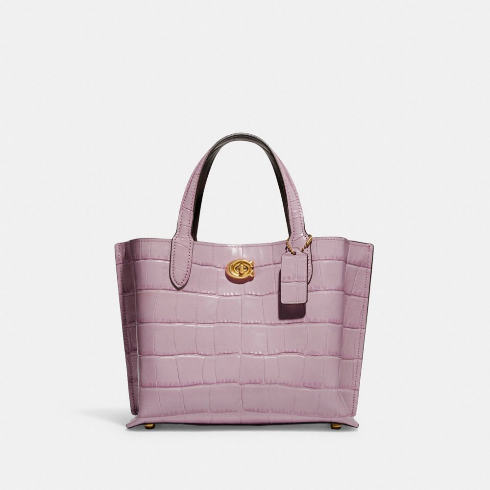 Coach Logo-Embossed Leather Tote Bag