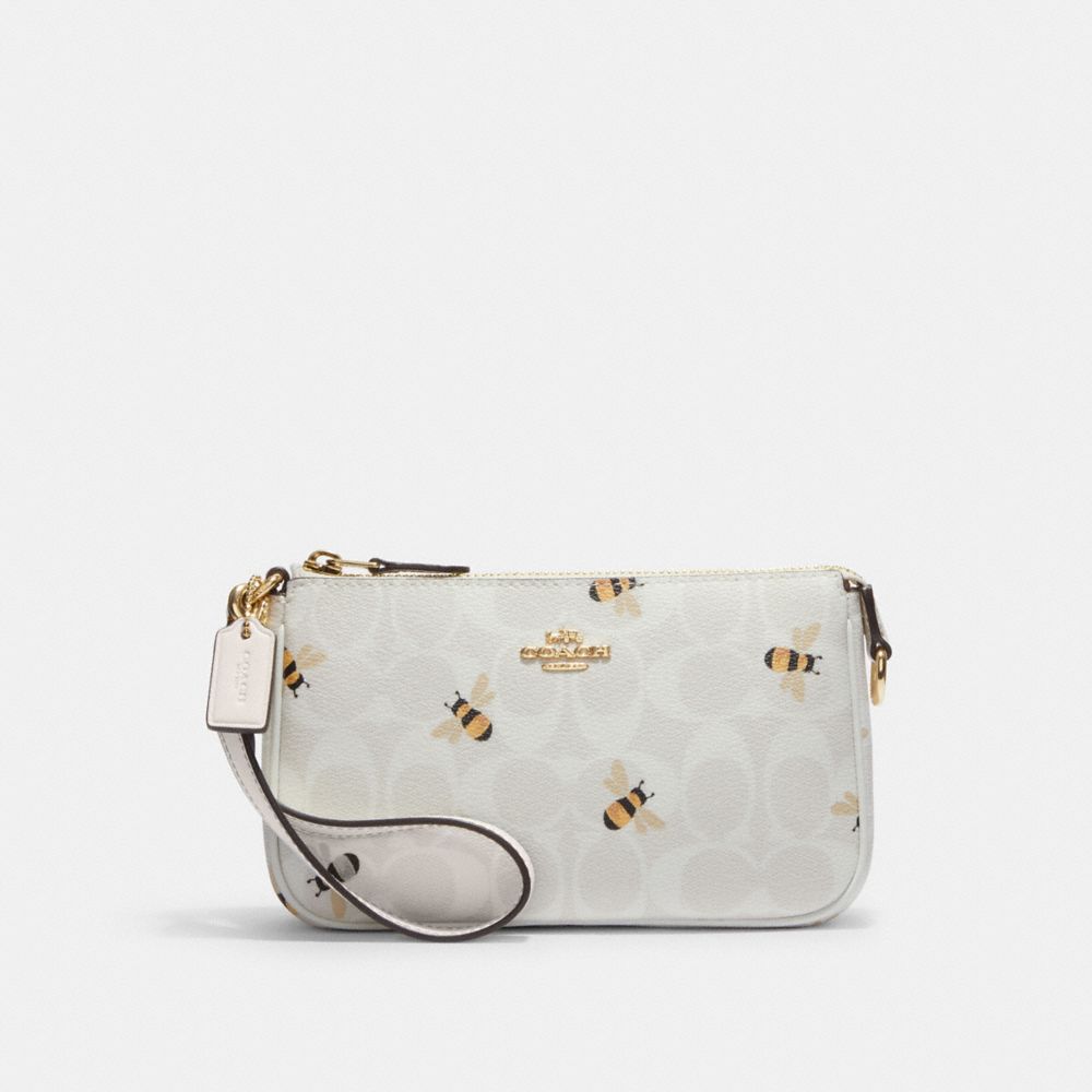 Coach Outlet Nolita 19 In Signature Canvas With Bee Print