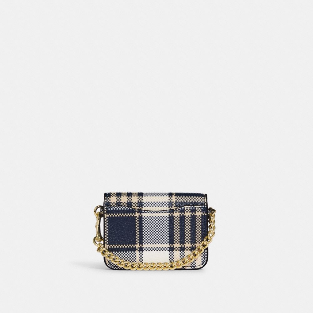 Poppy Crossbody With Card Case With Garden Plaid Print