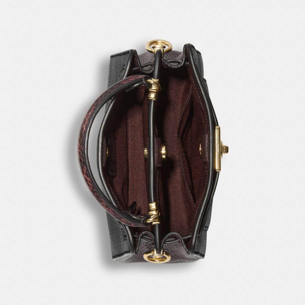 COACH®,Mini Lane Top Handle,,Inside View,Top View
