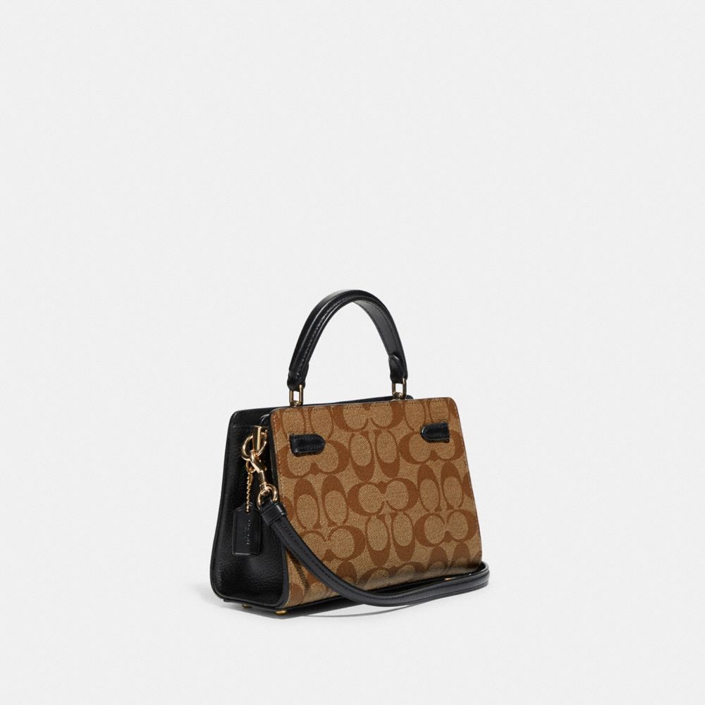 COACH OUTLET® | Mini Lane Top Handle In Blocked Signature Canvas