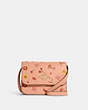 COACH®,MINI BRYNN CROSSBODY WITH MYSTICAL FLORAL PRINT,Leather,Gold/Faded Blush Multi,Front View