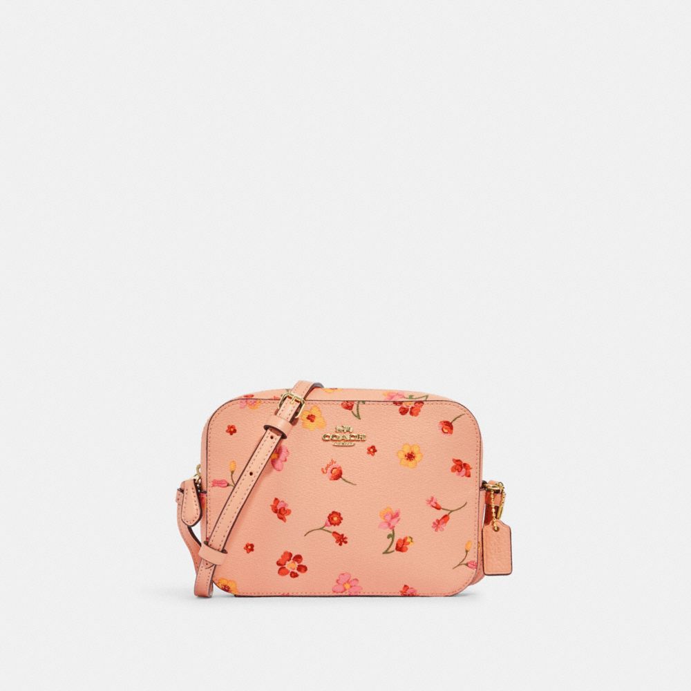 NEW Coach Pink Mini Mystical Floral Print Canvas Camera Crossbody Bag For  Sale at 1stDibs