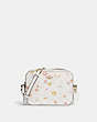 COACH®,MINI CAMERA BAG IN SIGNATURE CANVAS WITH MYSTICAL FLORAL PRINT,Gold/Chalk Multi,Front View