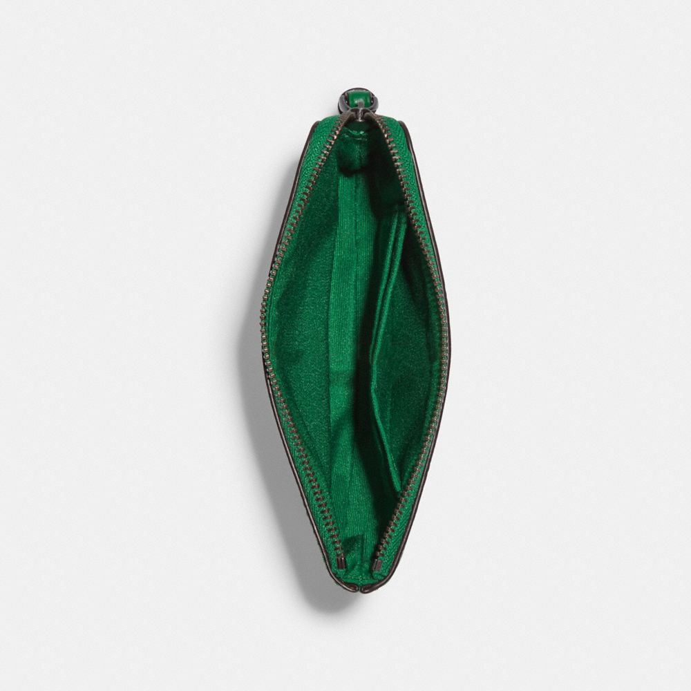 COACH®,Corner Zip Wristlet With Mystical Floral Print,,Inside View,Top View