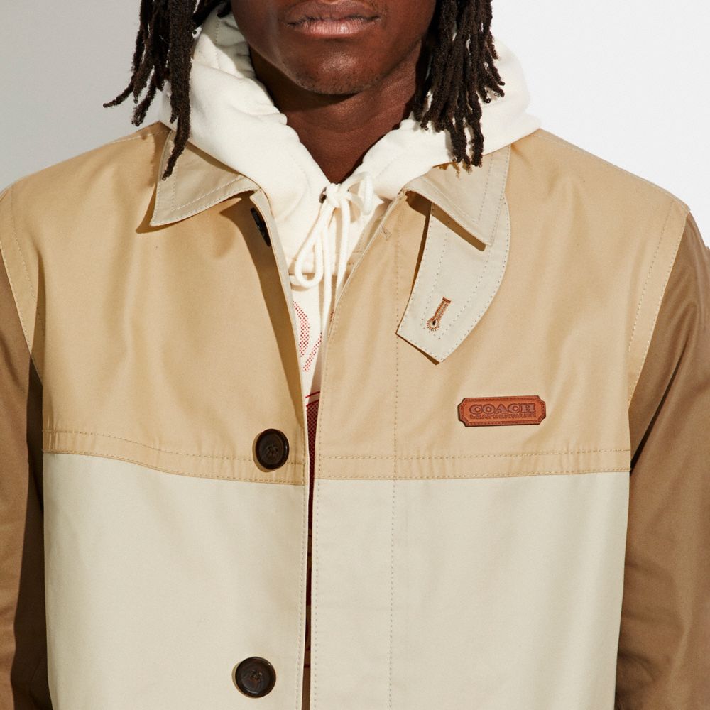 Coach cotton shop trench coat