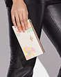 Slim Zip Wallet With Dreamy Land Floral Print