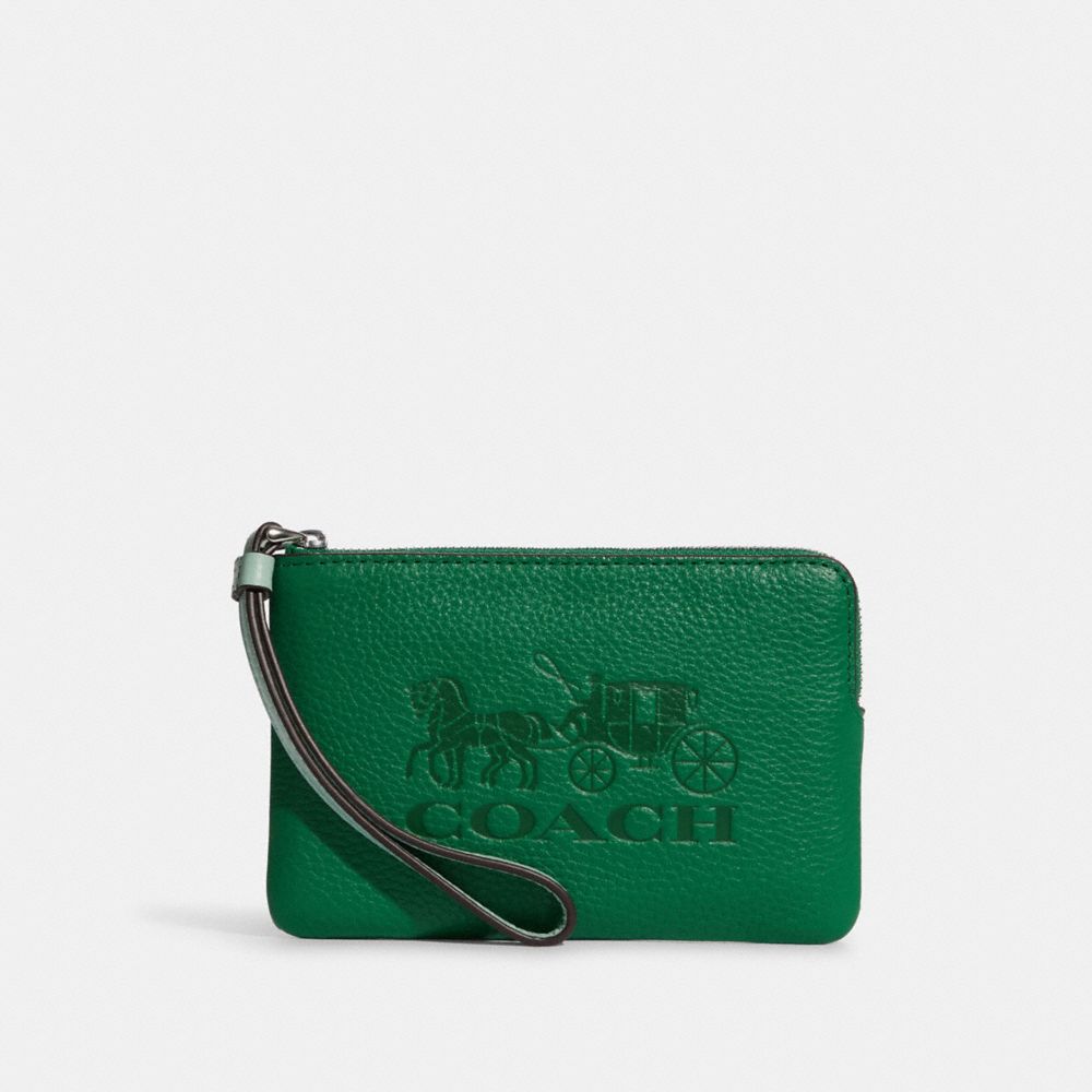 Green coach wristlet new arrivals