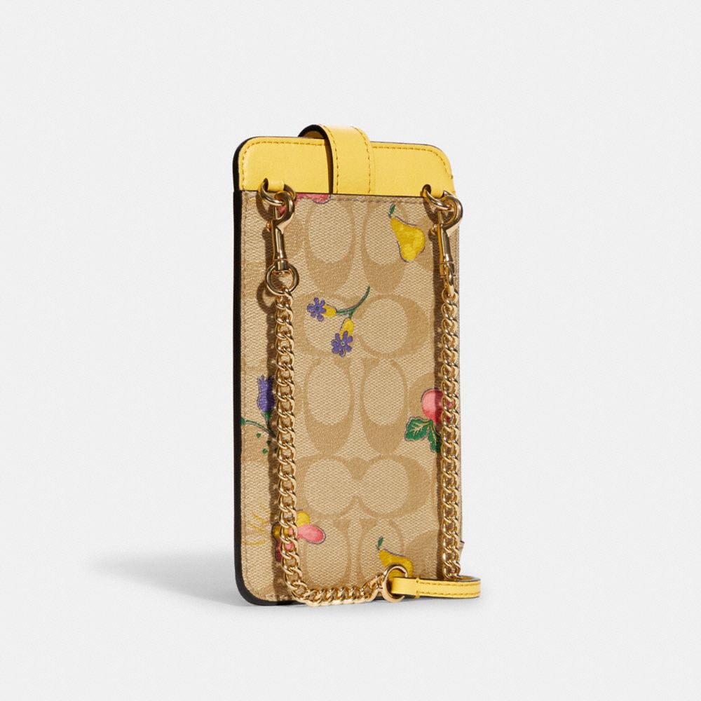 Phone Crossbody In Signature Canvas With Dreamy Veggie Print