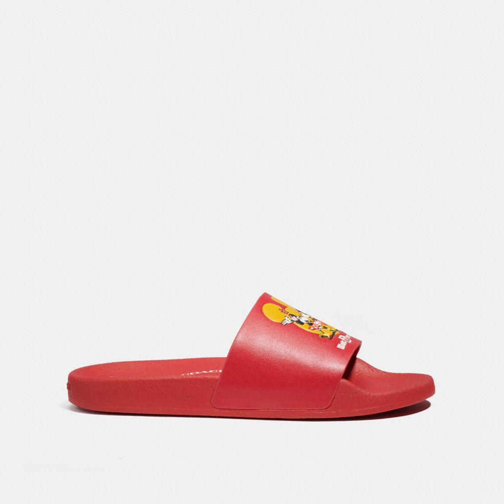 Red discount coach slides