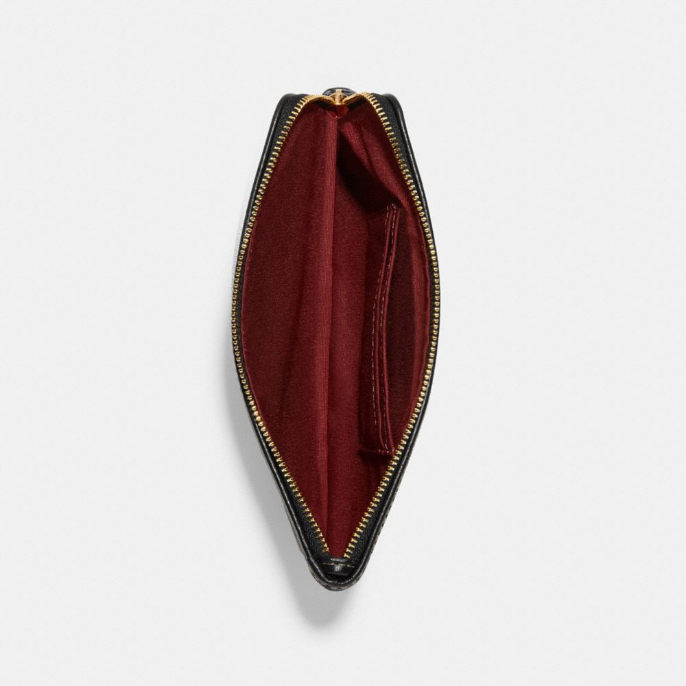 COACH®,Large Corner Zip Wristlet In Signature Jacquard With Stripes,,Inside View,Top View