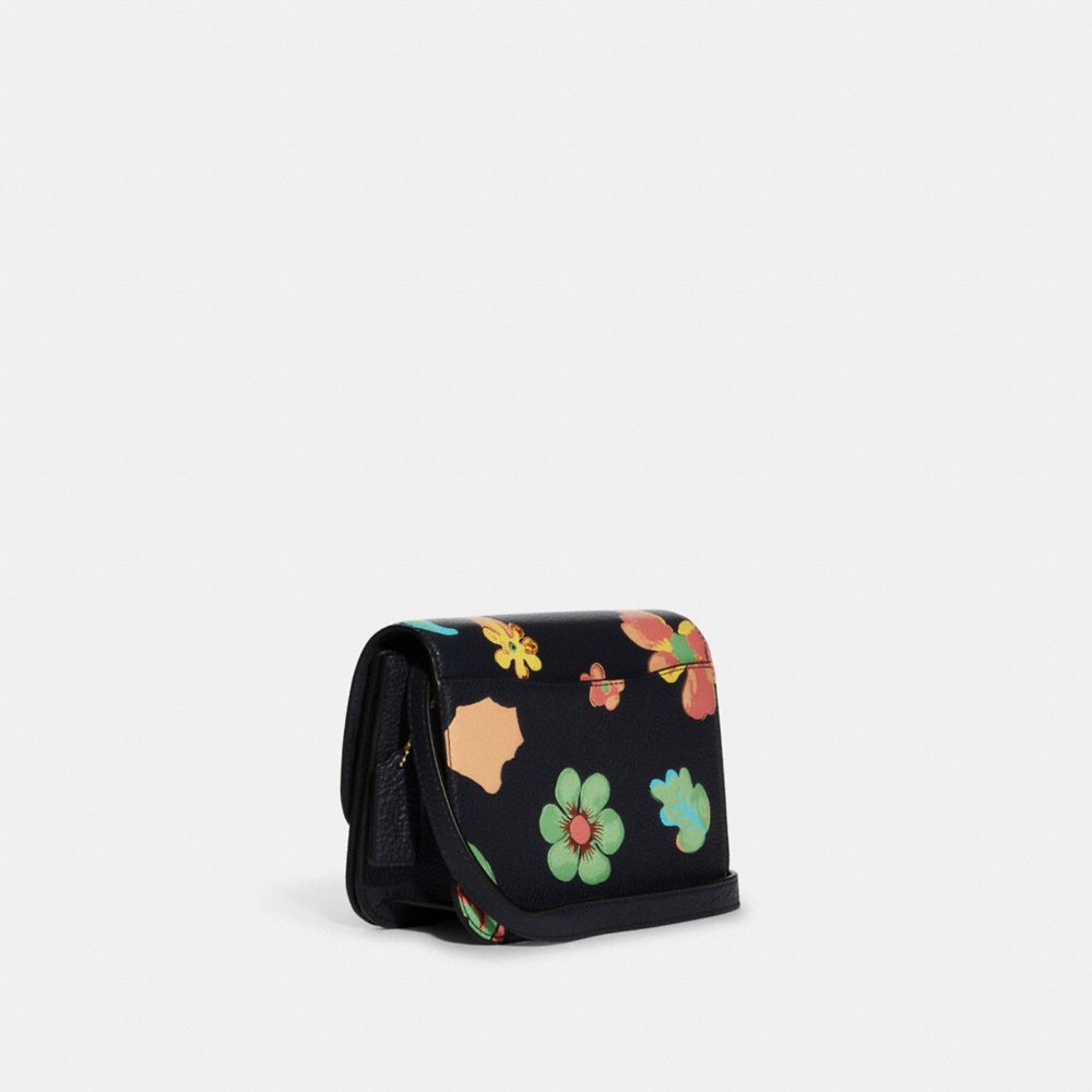 Coach black floral purse new arrivals