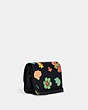 COACH®,MINI BRYNN CROSSBODY WITH DREAMY LAND FLORAL PRINT,Leather,Small,Gold/Midnight Multi,Angle View
