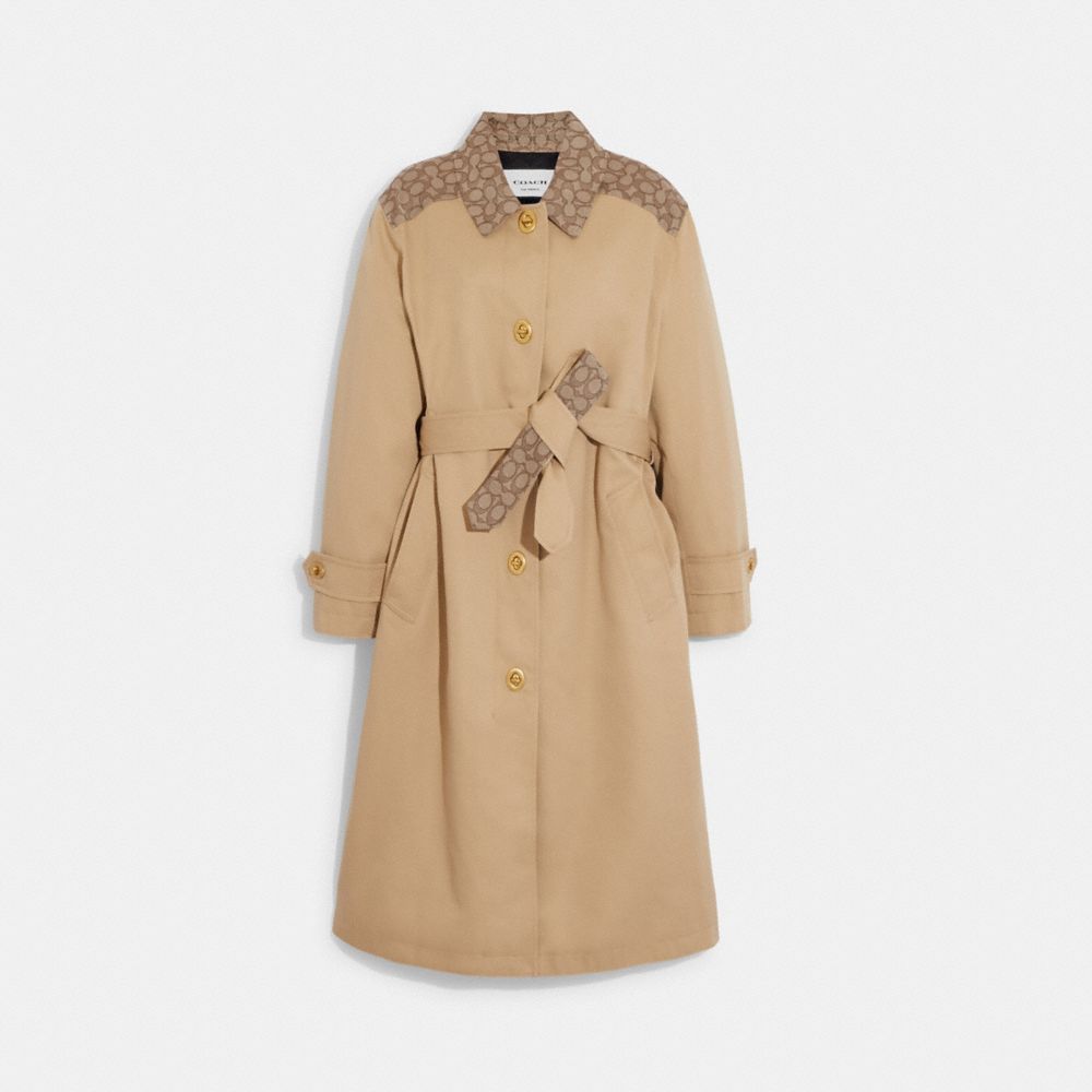 COACH® | Signature Turnlock Trench Coat