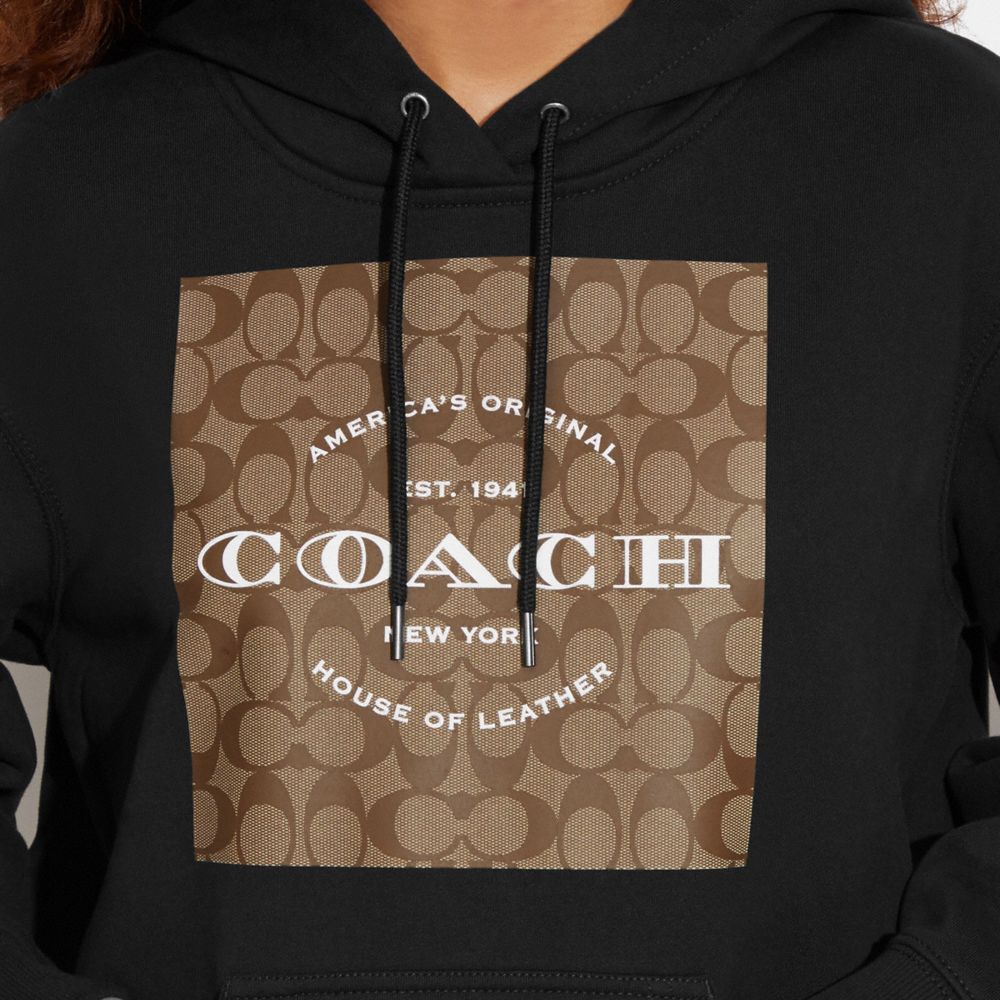 Mini monogram hoodie brown - Women