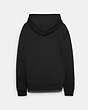 COACH®,SIGNATURE HOODIE,Fabric,Black,Back View