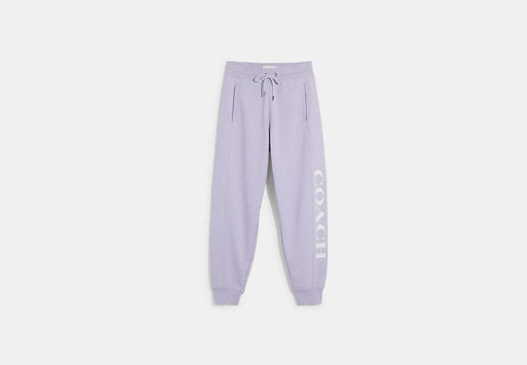 COACH®,ESSENTIAL JOGGERS,Fabric,Lavender,Front View
