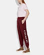COACH®,ESSENTIAL JOGGERS,Fabric,Sangria.,Scale View
