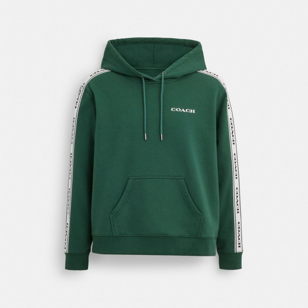 COACH®,ESSENTIAL HOODIE,Hunter Green,Front View