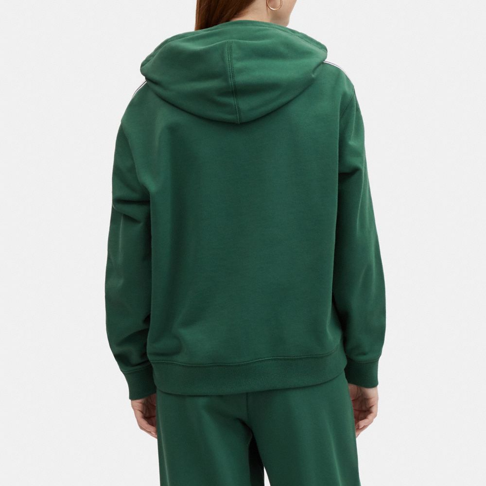 COACH®,ESSENTIAL HOODIE,Hunter Green,Scale View