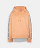 COACH®,ESSENTIAL HOODIE,Fabric,Light Apricot,Front View