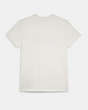 COACH®,ESSENTIAL T-SHIRT IN ORGANIC COTTON,Fabric,White,Back View