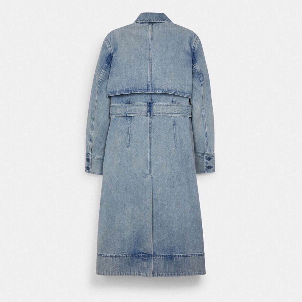 COACH®,デニム トレンチ,ジャケット&コート,