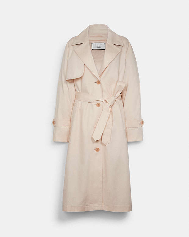 COACH® Outlet | Light Trench Coat With Side Slit COACH® Outlet | Light Trench Coat With Side Slit