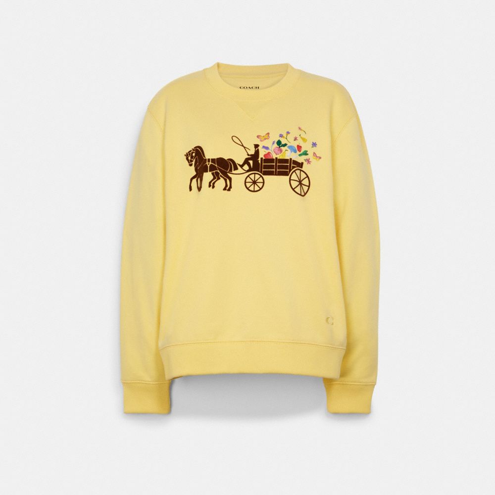 Horse And Carriage Garden Crewneck