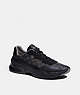 COACH®,CITYSOLE RUNNER,Leather,Black,Front View