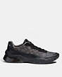 COACH®,CITYSOLE RUNNER,Leather,Black,Angle View