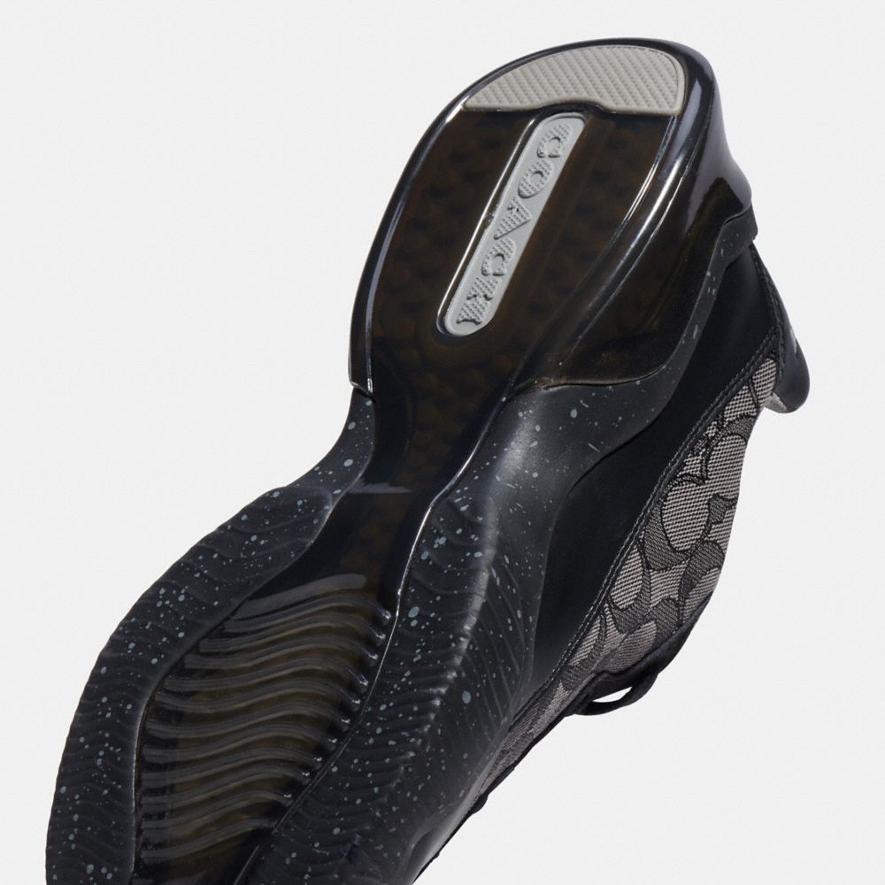 COACH®,Citysole Runner,Suede,Leather,Recycled Polyester,Rubber,Casual,Logo,Pattern,Mixed Media,Color Block,Cushioned,Casual,Multi Color,Closer View