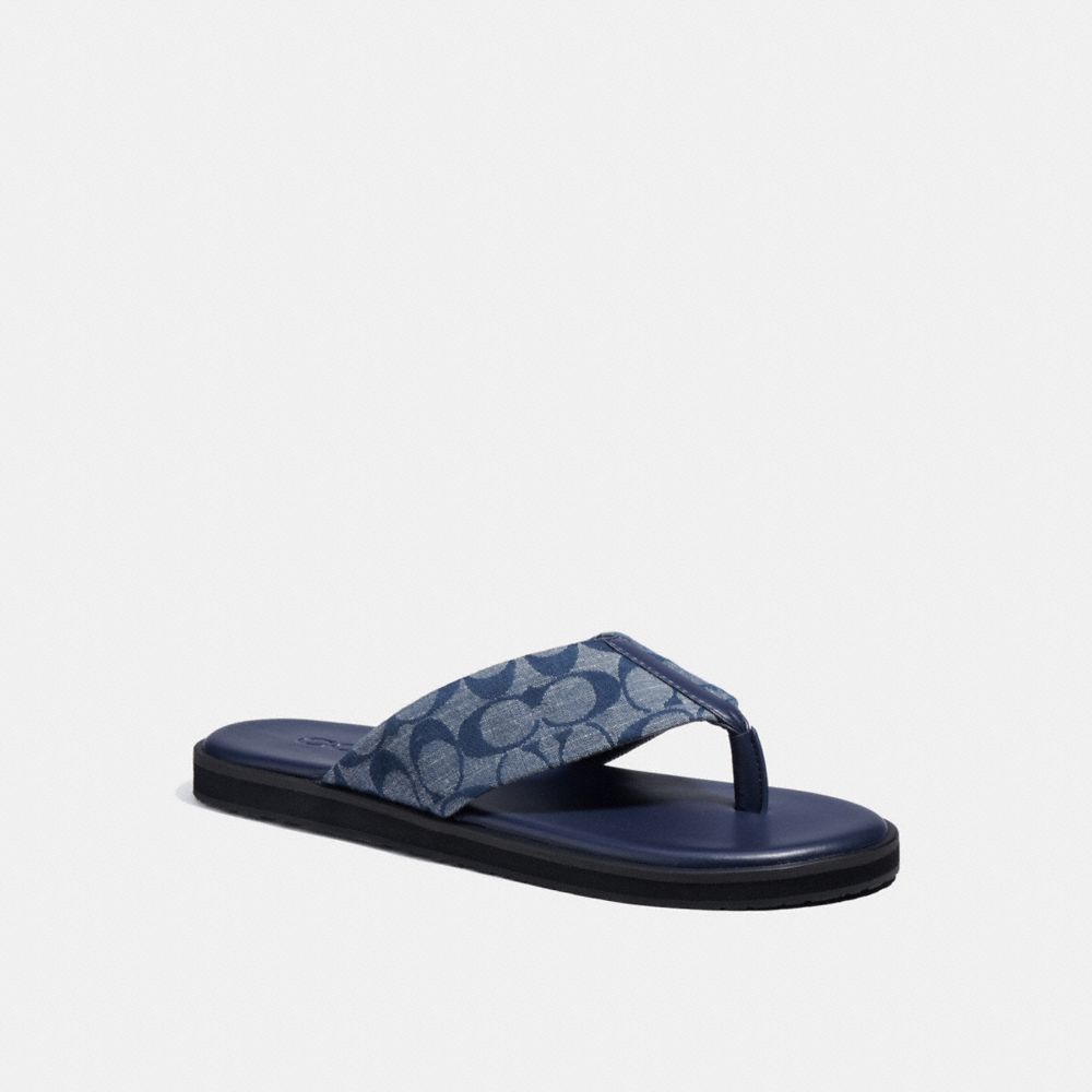 COACH®,FLIP FLOP,Midnight Navy,Front View