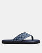COACH®,FLIP FLOP,Midnight Navy,Angle View