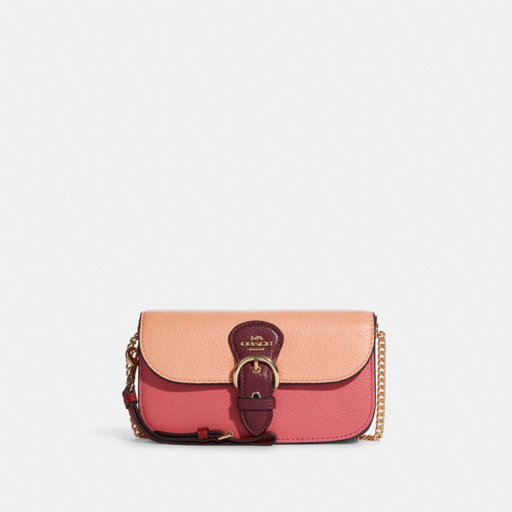 Coach C8745 Kay Crossbody In Colorblock In Gold/Faded Blush Multi