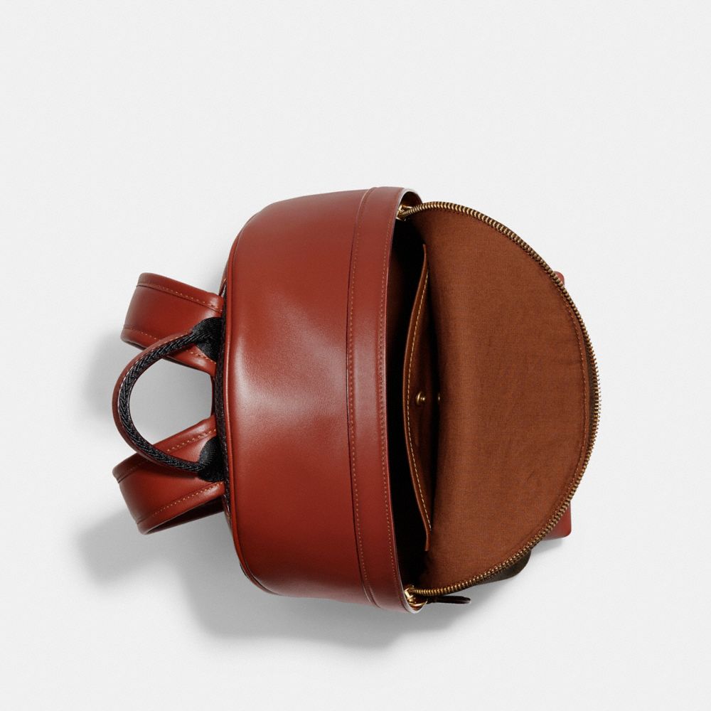 COACH®,Charter Backpack 24 In Signature Canvas,,Inside View,Top View