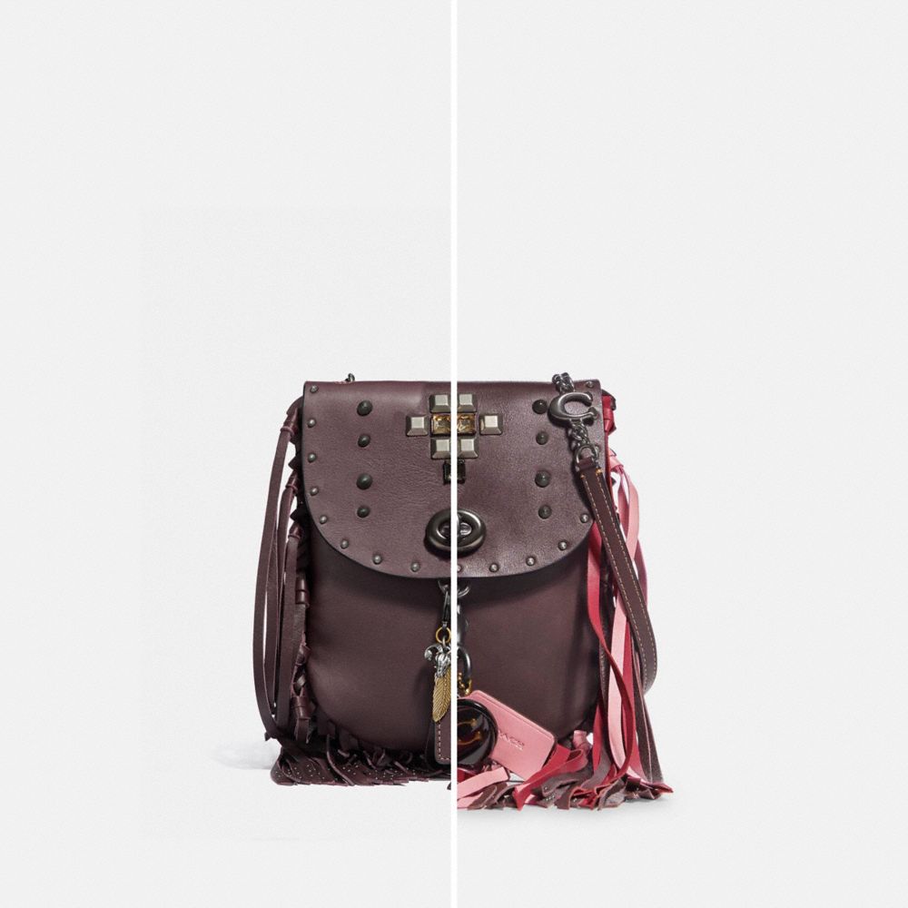 Coach fringe store saddle bag