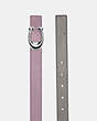 COACH®,C HARDWARE BUCKLE REVERSIBLE BELT, 25MM,Refined Calf Leather,Silver/Dove Grey Ice Purple,Angle View