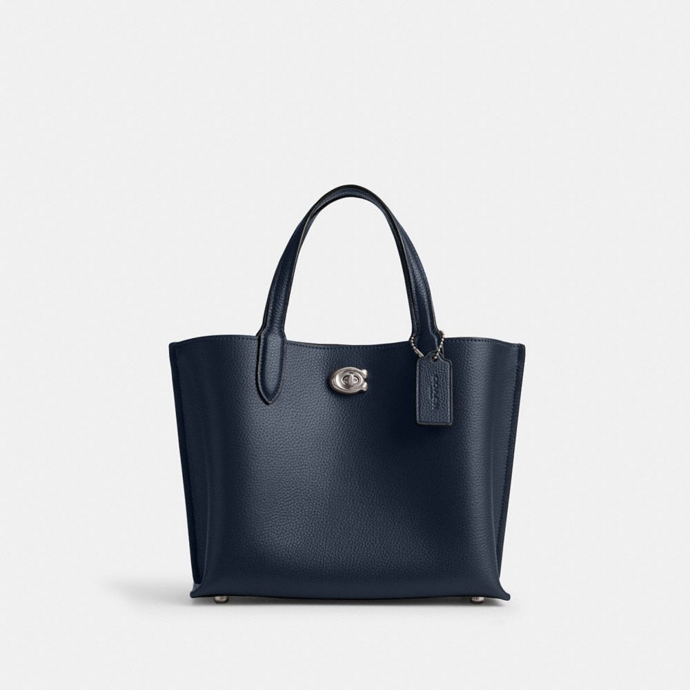 Shop Coach Willow Tote 24 In Blue