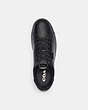 COACH®,LOWLINE LOW TOP SNEAKER,Leather,Black,Inside View,Top View