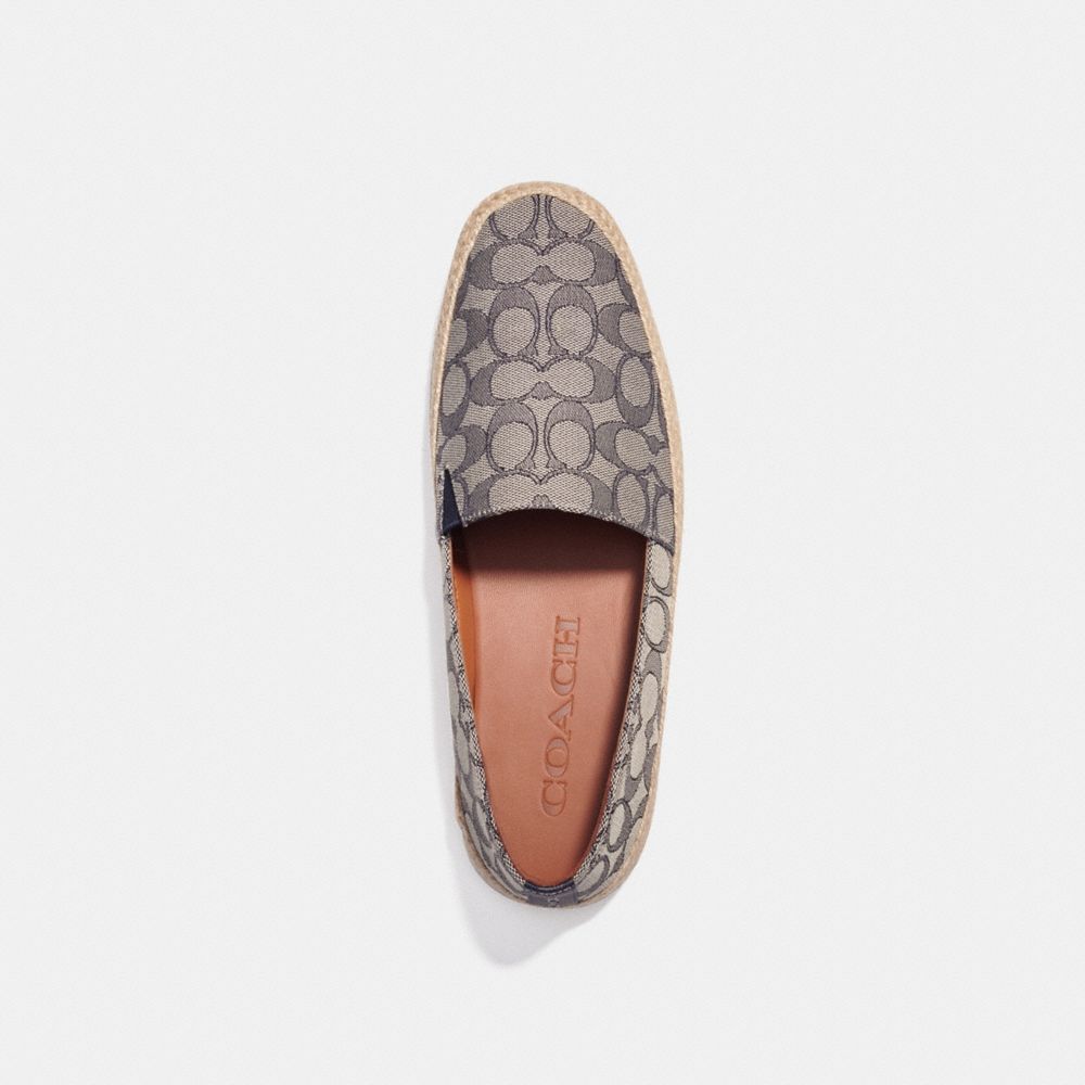 COACH®,Espadrille In Signature Jacquard,,Inside View,Top View