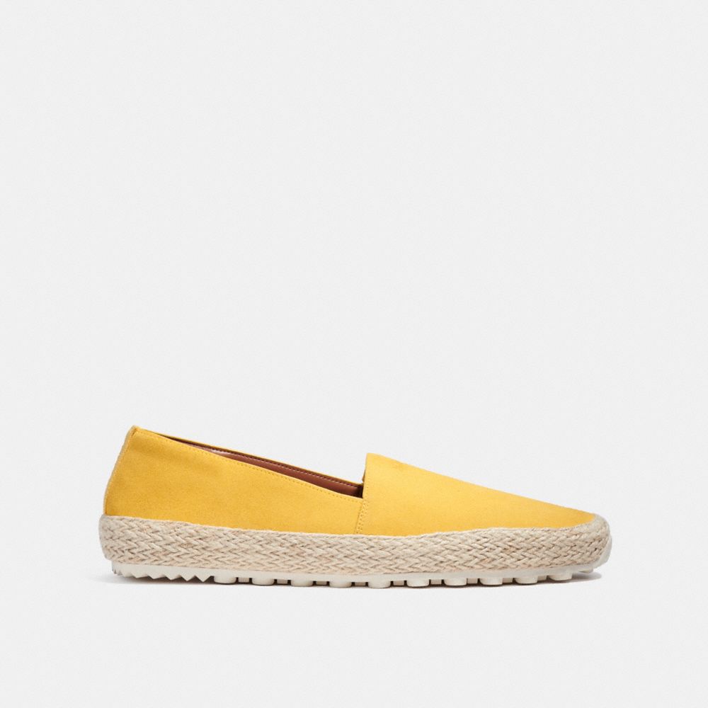 COACH®,ESPADRILLE,Canary,Angle View