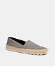 COACH®,ESPADRILLE,Suede,Heather Grey,Front View