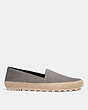 COACH®,ESPADRILLE,Suede,Heather Grey,Angle View