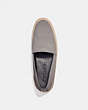 COACH®,ESPADRILLE,Suede,Heather Grey,Inside View,Top View