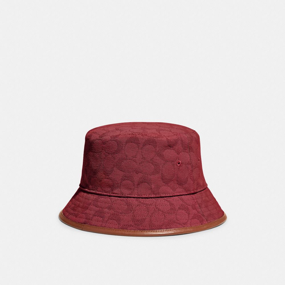 COACH®  Signature Jacquard Bucket Hat In Organic Cotton And Recycled  Polyester