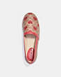 COACH®,COLLINS ESPADRILLE,Signature Coated Canvas/Leather,Electric Red,Inside View,Top View